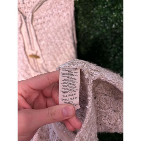 Free People Turn Up The Sun Toggle Jacket Knit Sz Medium - Picture 5 of 6